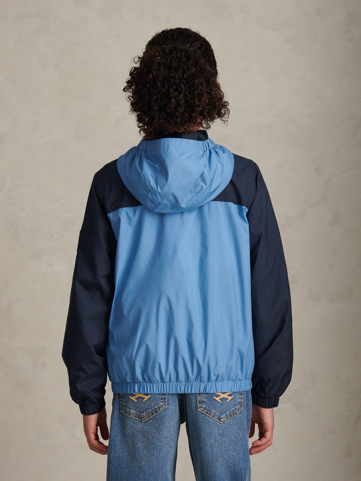 Boys Contrast Panelled Windbreaker Jacket Riviera