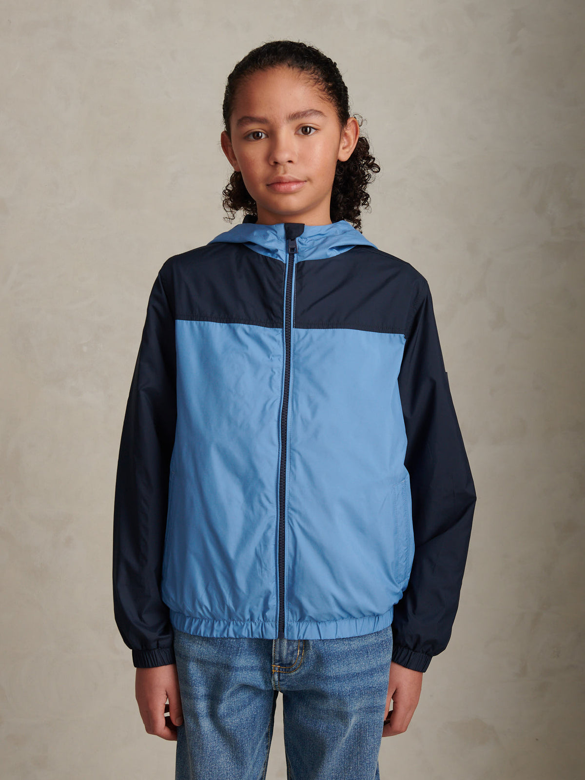 Boys Contrast Panelled Windbreaker Jacket Riviera