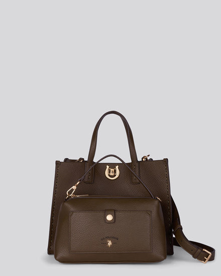 Womens Middleton Double Handle Bag in Stone