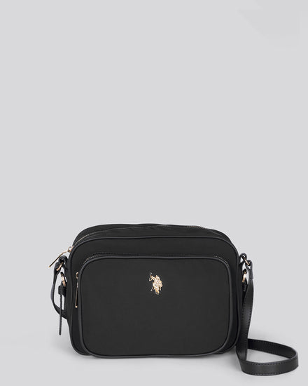 Womens Houston Crossbody Pocket Bag in Black