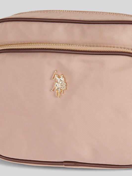 Houston Crossbody W Pocket poliester/pu ciepła taupe