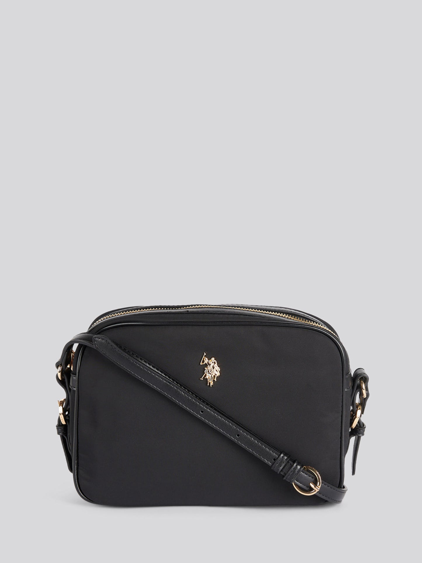 Houston Crossbody poliester/pu czarny