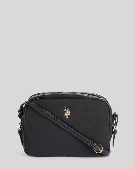 Houston Crossbody poliester/pu czarny