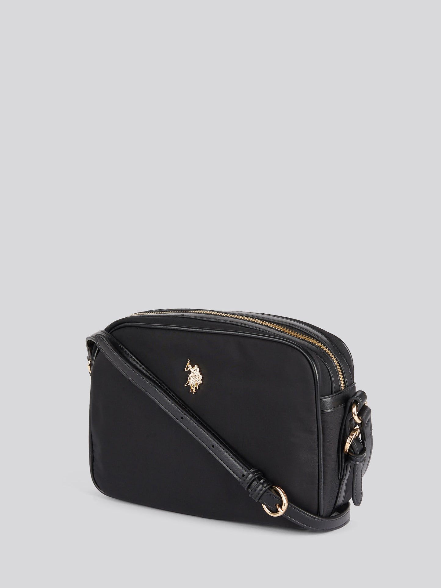 Houston Crossbody poliester/pu czarny