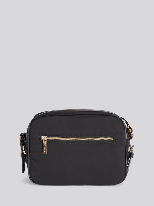 Houston Crossbody poliester/pu czarny
