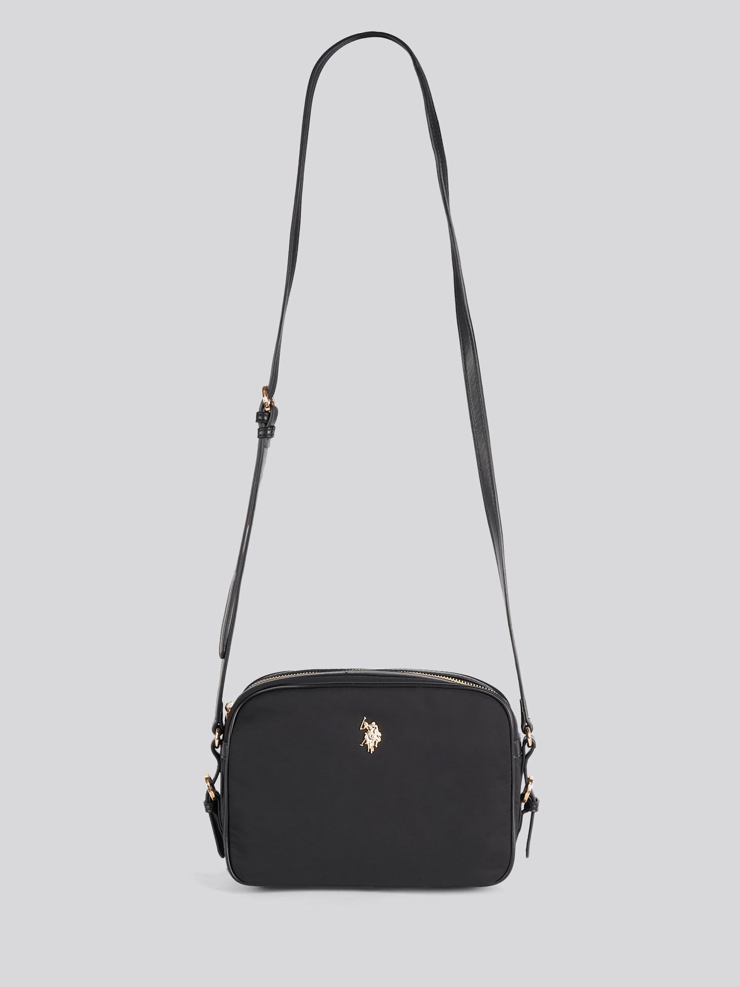Houston Crossbody poliester/pu czarny
