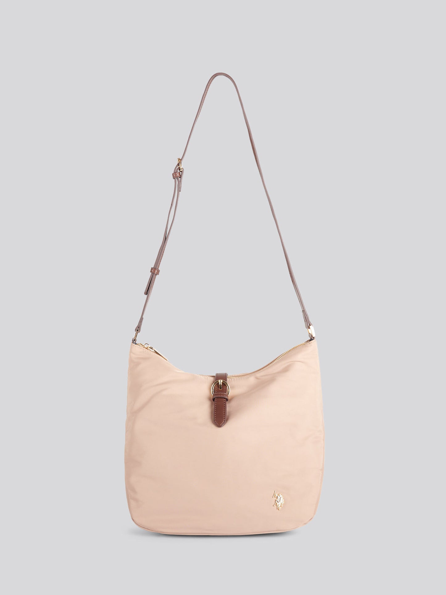 Houston Hobo poliester/pu ciepła taupe