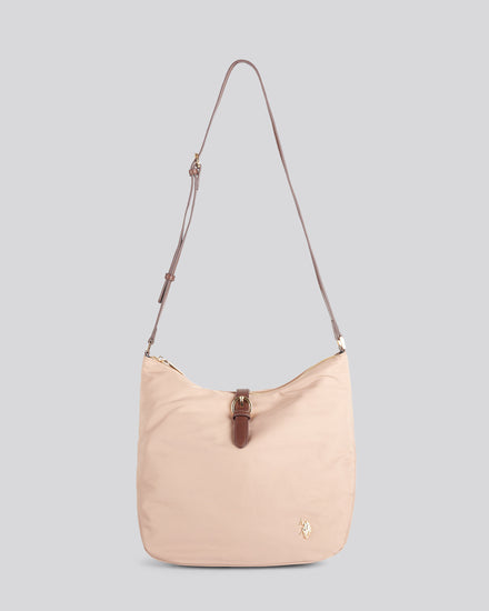Houston Hobo poliester/pu ciepła taupe