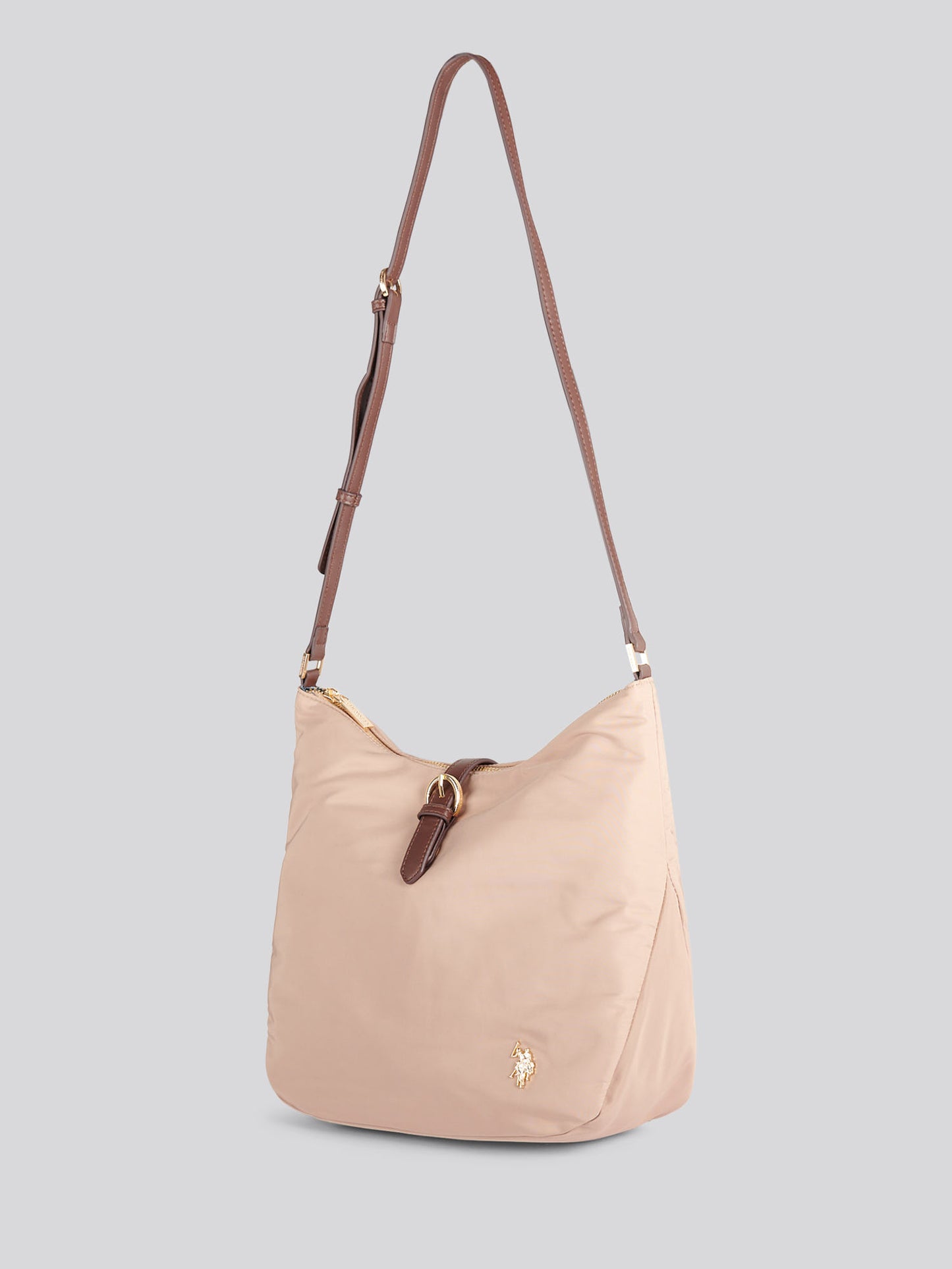 Houston Hobo poliester/pu ciepła taupe