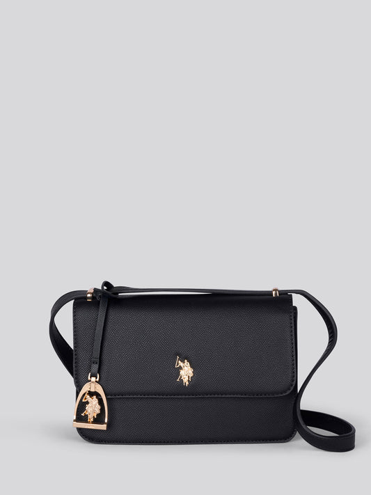 Womens Jones Small Flap Crossbody Bag Black
