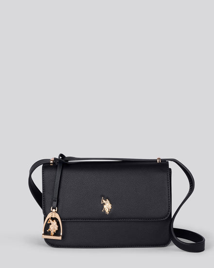 Womens Jones Small Flap Crossbody Bag Black