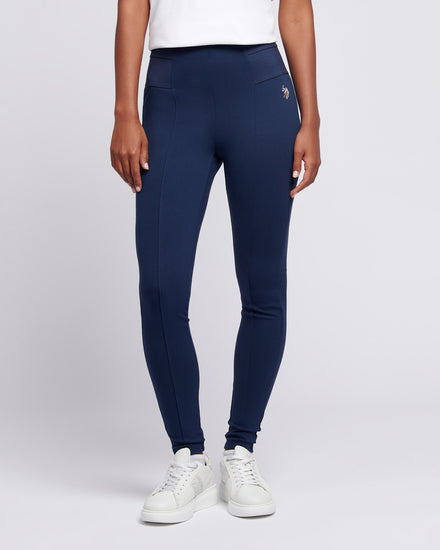 Womens Elastic Waistband Legging in Navy Iris
