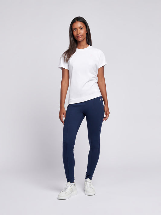 Womens Elastic Waistband Legging in Navy Iris