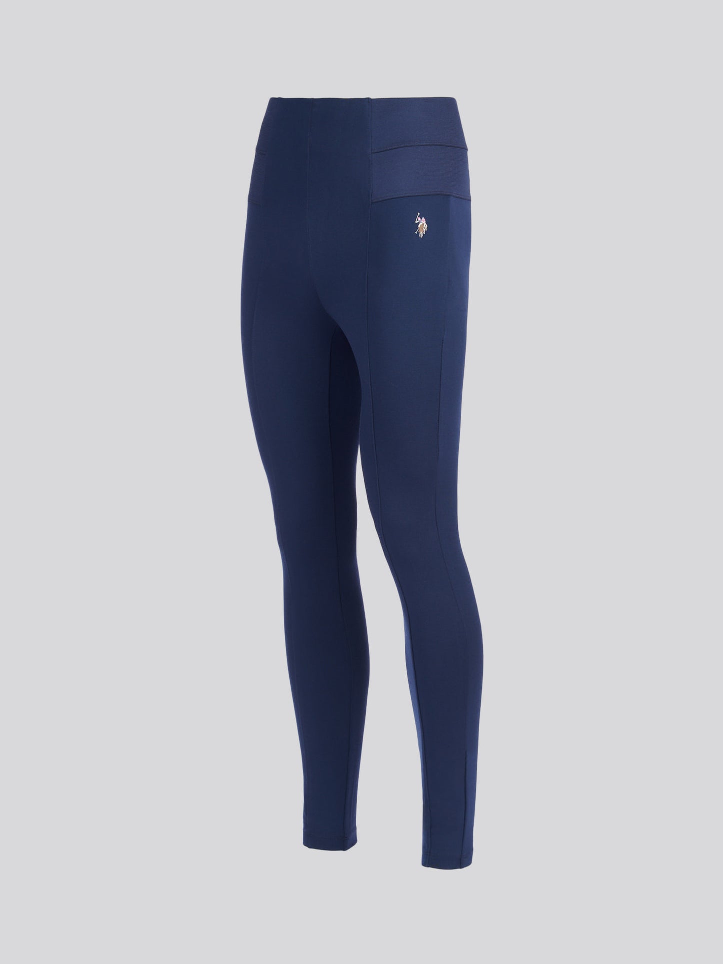 Womens Elastic Waistband Legging in Navy Iris