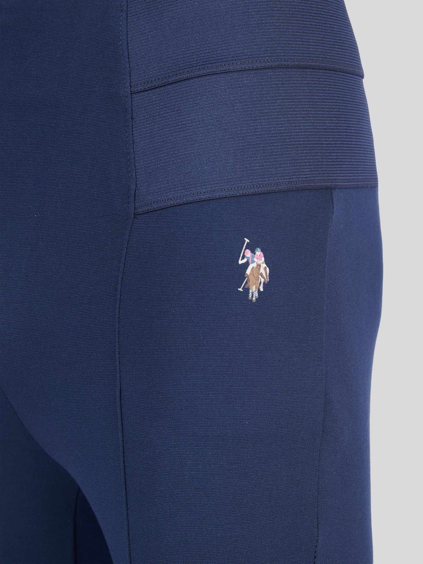 Womens Elastic Waistband Legging in Navy Iris