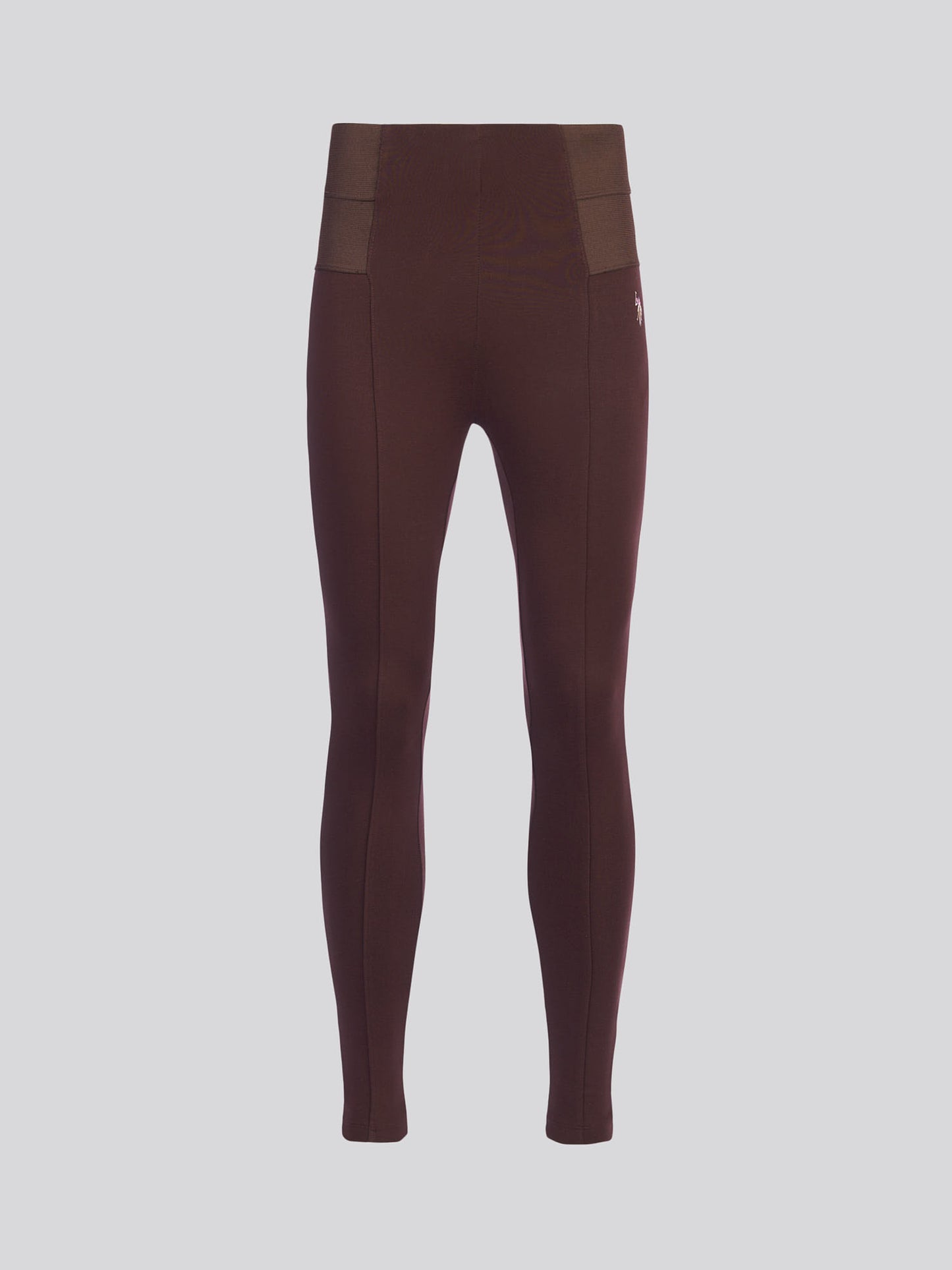 Womens Elastic Waistband Legging in Puce