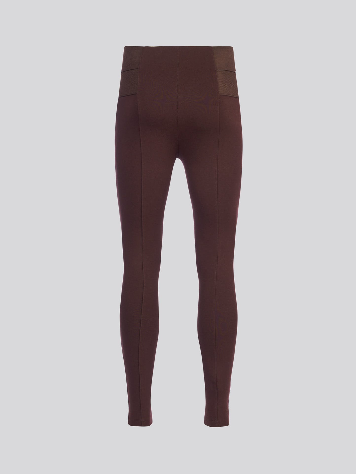 Womens Elastic Waistband Legging in Puce