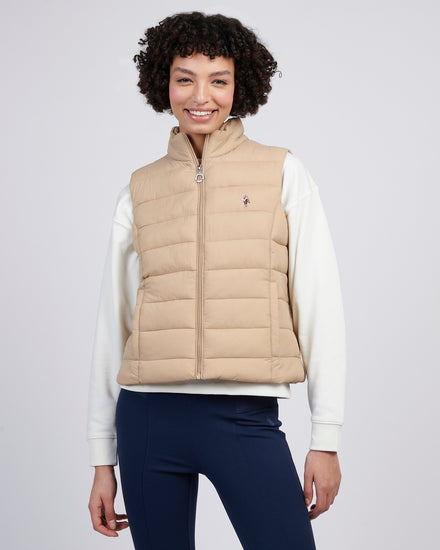 Lekki puffer damski dmucha w sezamie