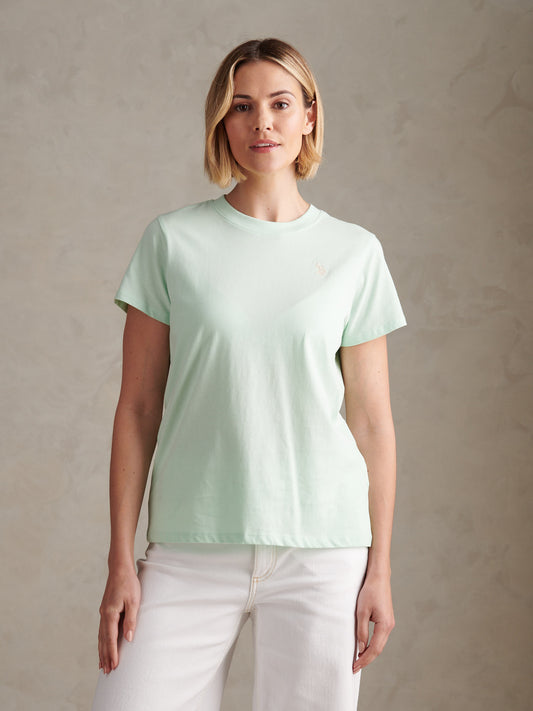 Womens Crew Neck T-Shirt Misty Jade