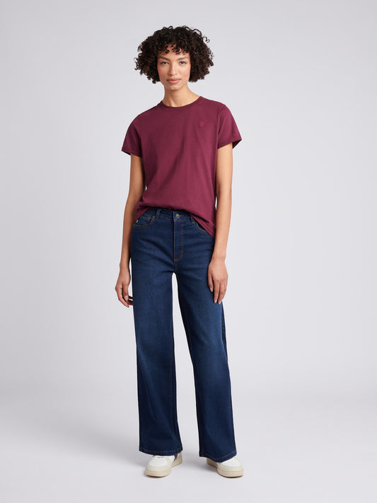 Womens Crew Neck T-Shirt in Fig