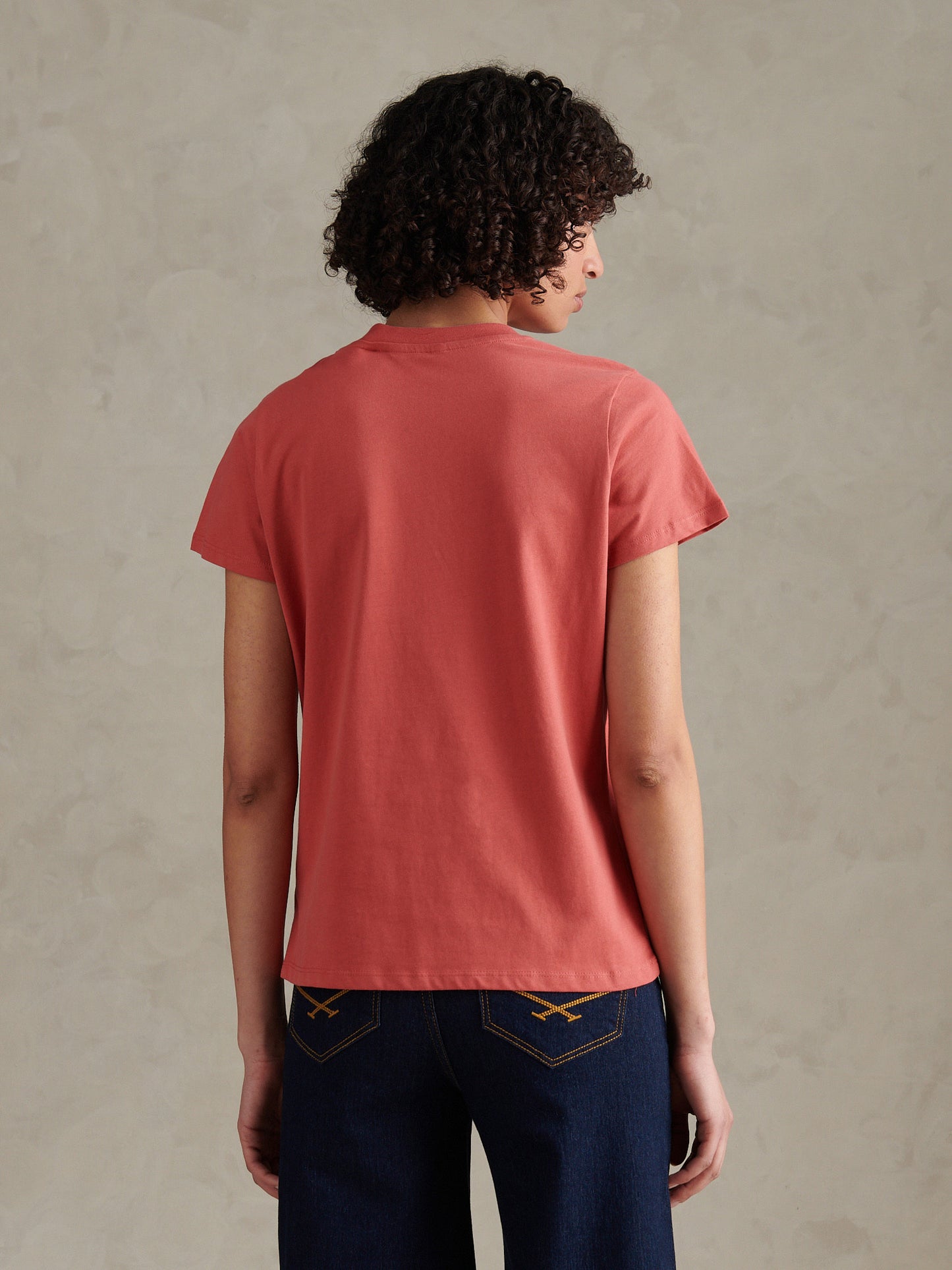 Womens Crew Neck T-Shirt Mineral Red