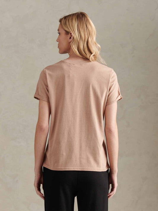 Koszulka damska ekipy w Natural