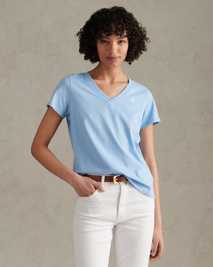 Womens V-Neck T-Shirt Open Air