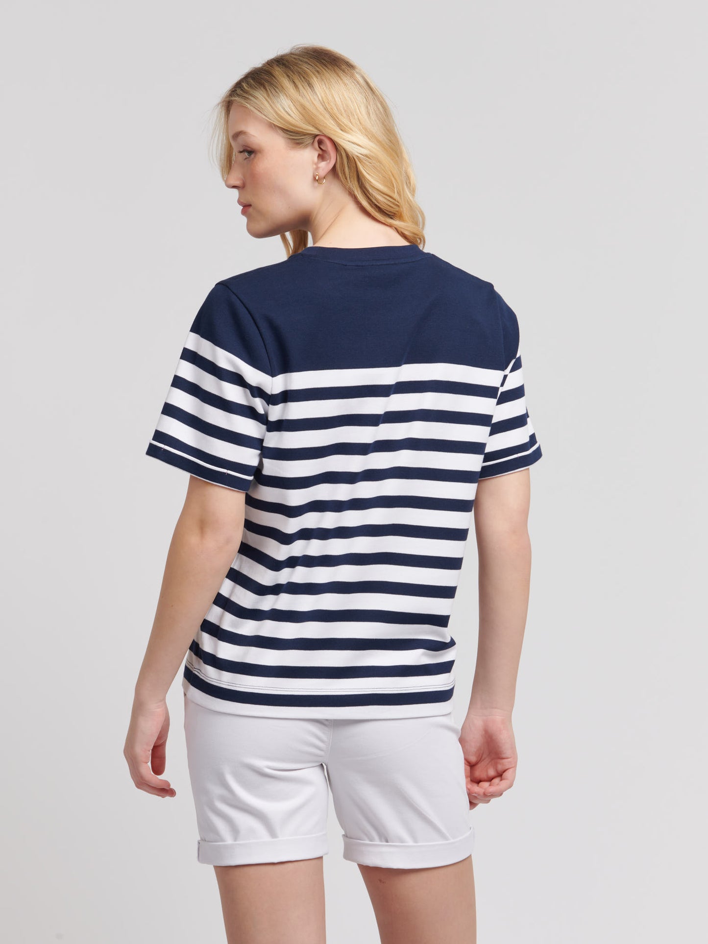 Koszulka Dams Regular Fit Inżynieria Stripe w granatowej tęczówce