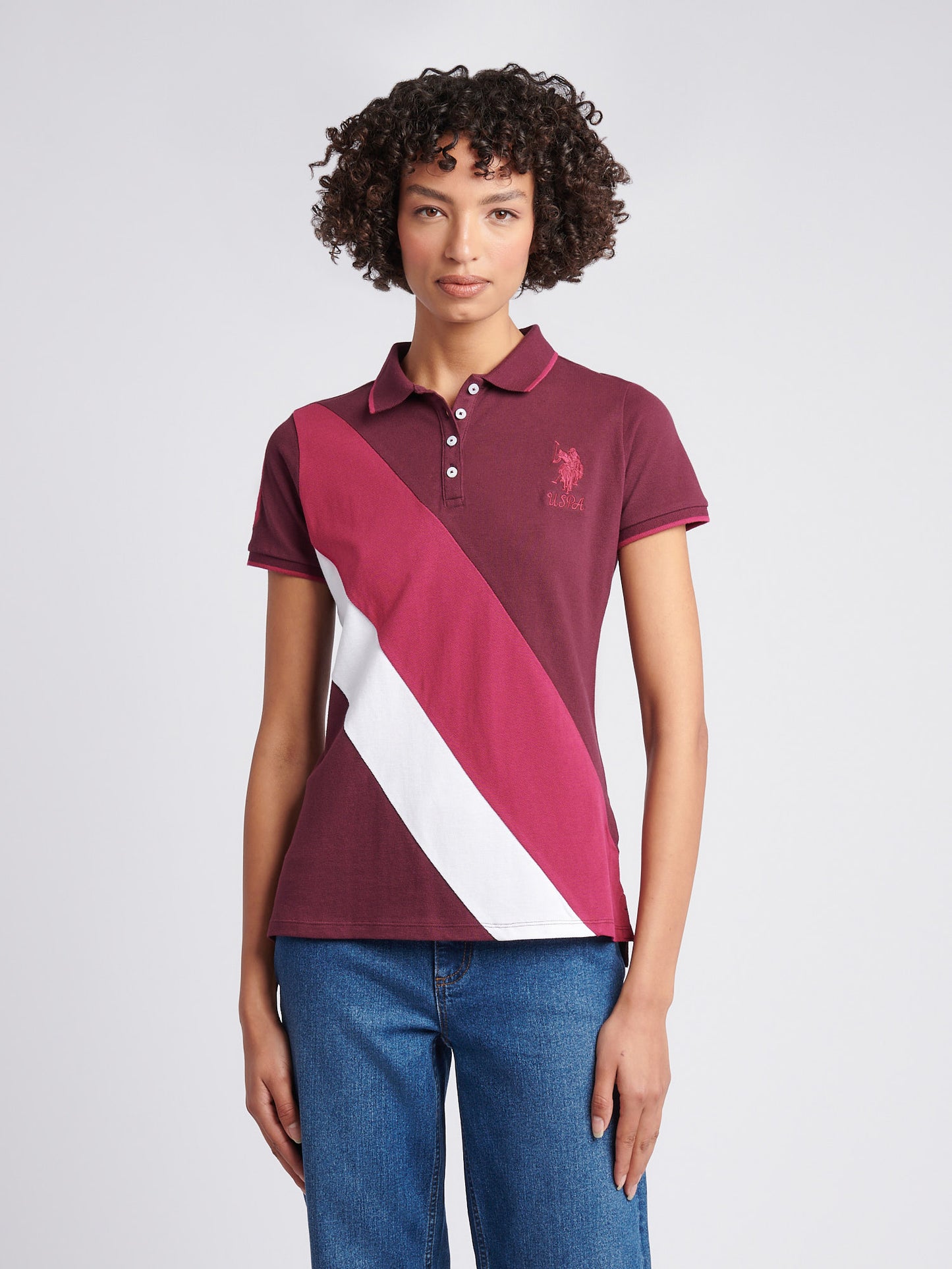 Women Sash Player 3 Polo Shirt na figie