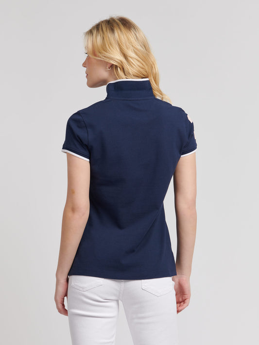 Women Sash Player 3 Polo Shirt in Navy Iris
