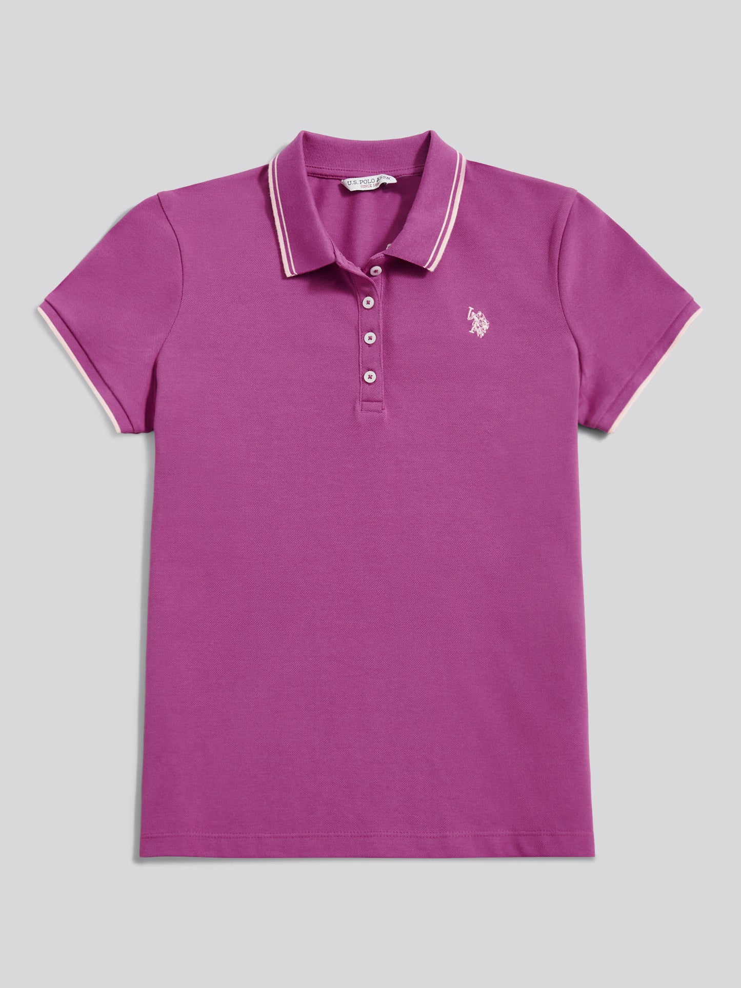 Womens Polo Shirt in Cattleya Orchid