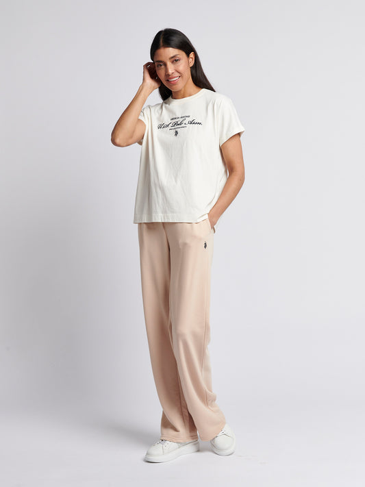 Women Premium Graphic uprawiana na koszulce z rękawem w Marshmallow