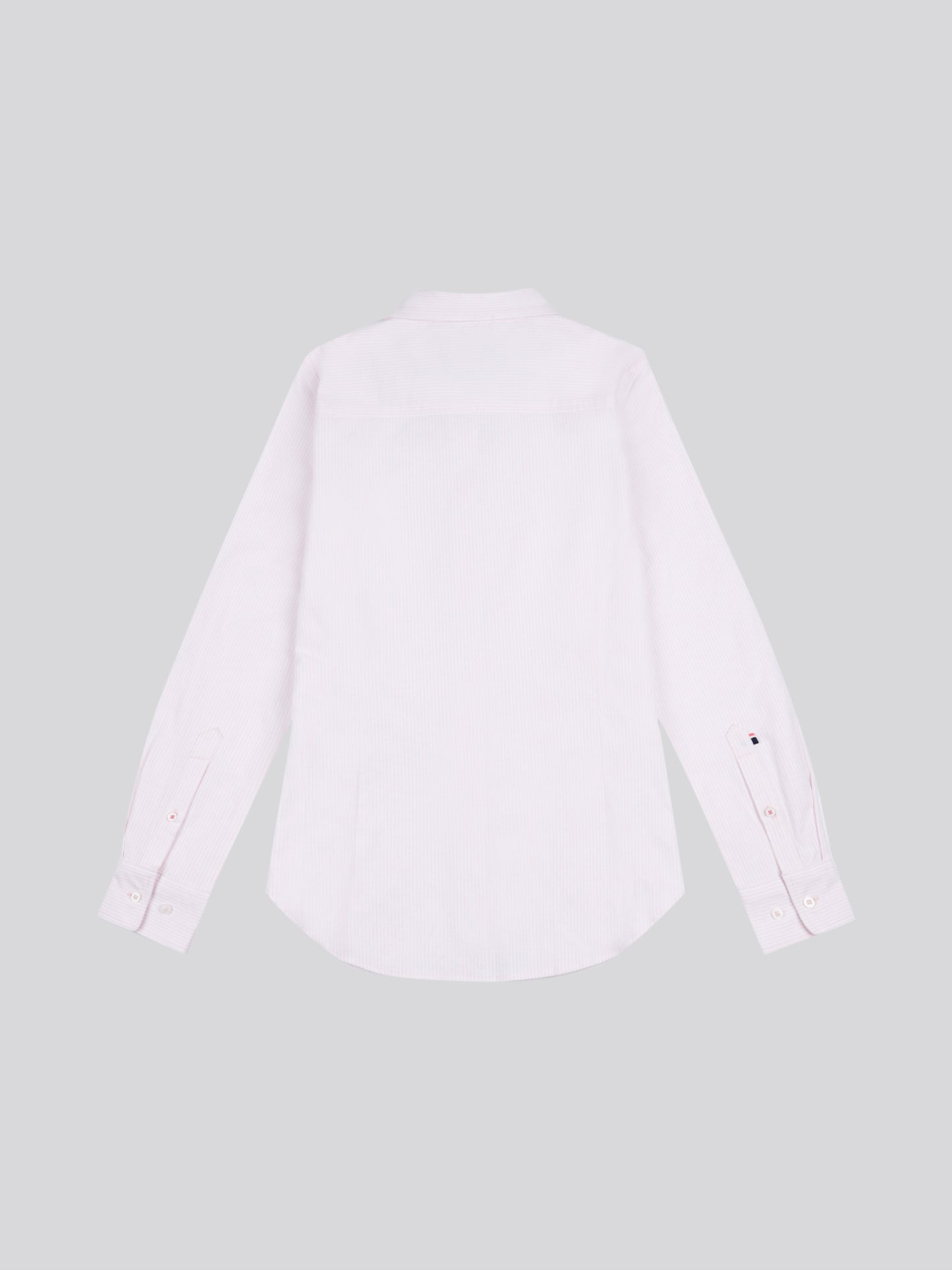 Womens Stripe Stretch Classic Fit Oxford Shirt Crystal Rose