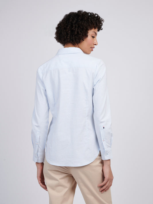 Womens Stripe Stretch Classic Fit Oxford Shirt Windsurfer