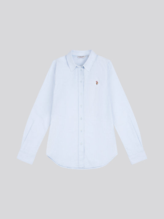 Womens Stripe Stretch Classic Fit Oxford Shirt Windsurfer