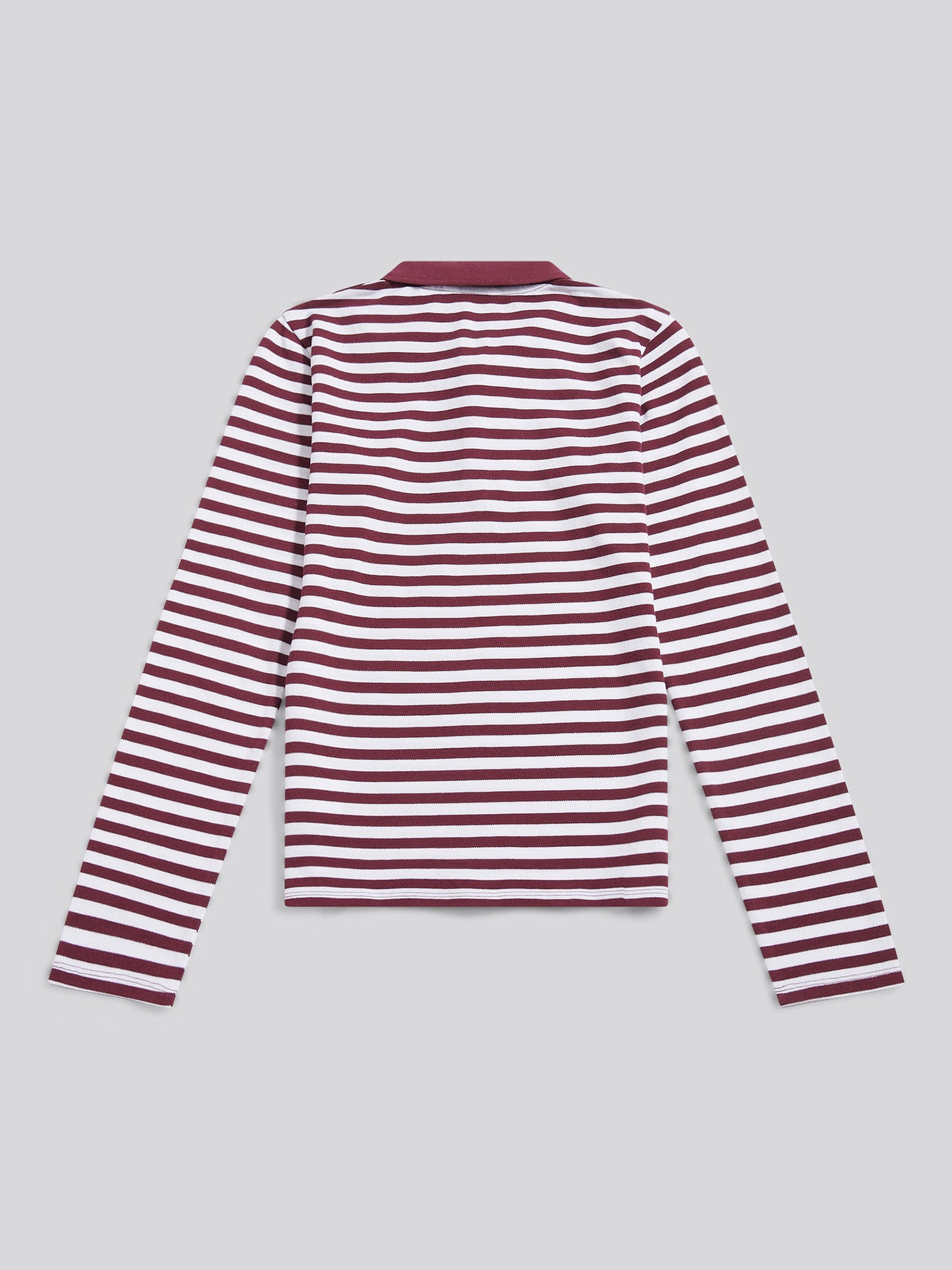 LS Stripe Contrast Kołnierz Polo Koszulka