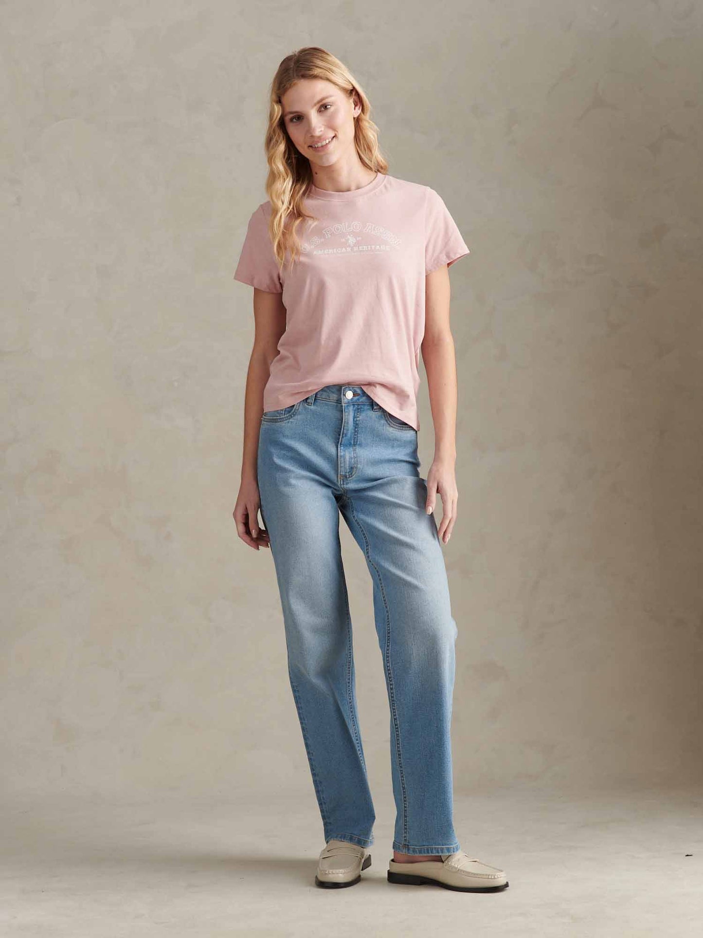 Łukowe graficzne koszulka blada fiolet