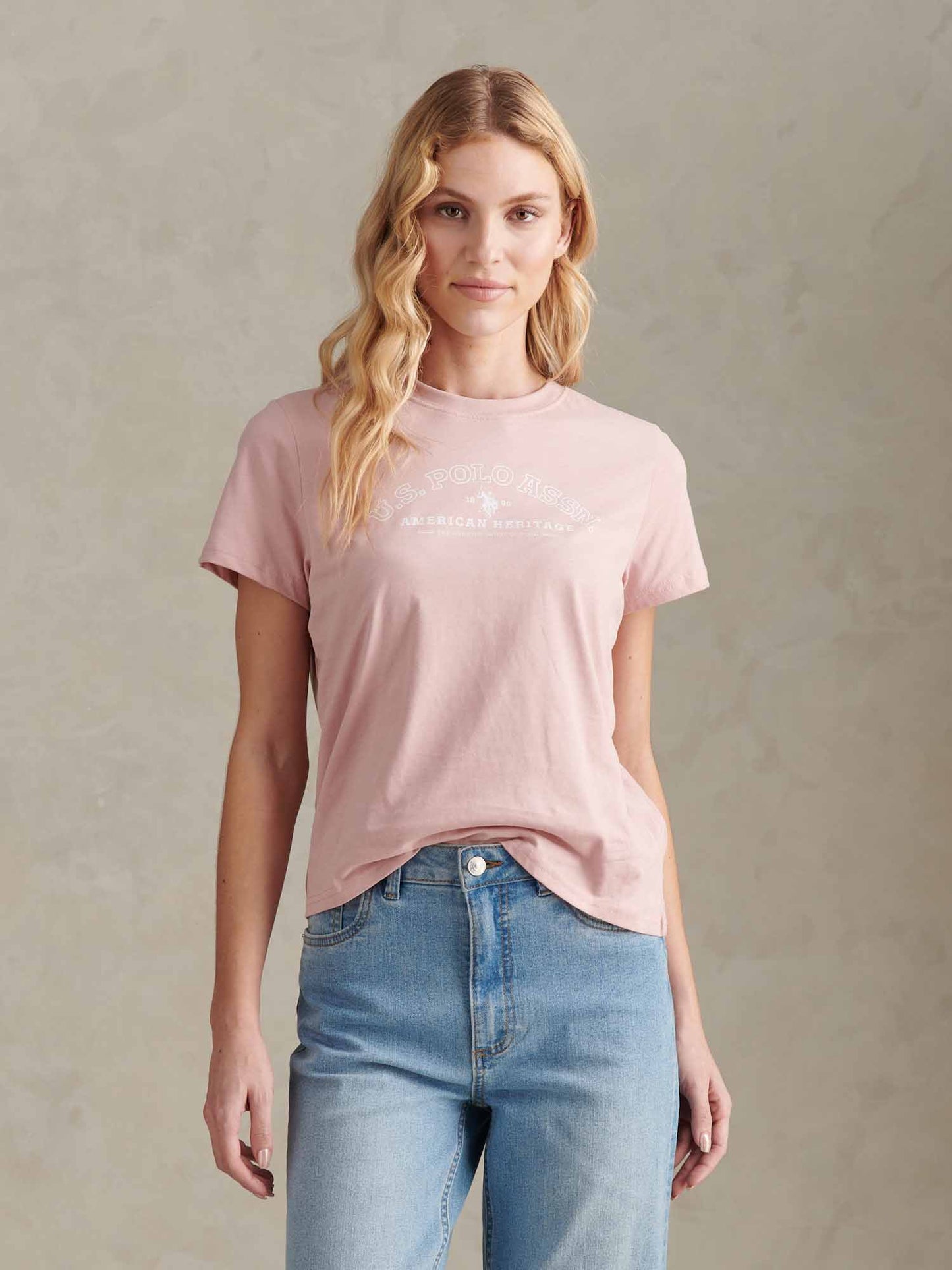 Łukowe graficzne koszulka blada fiolet