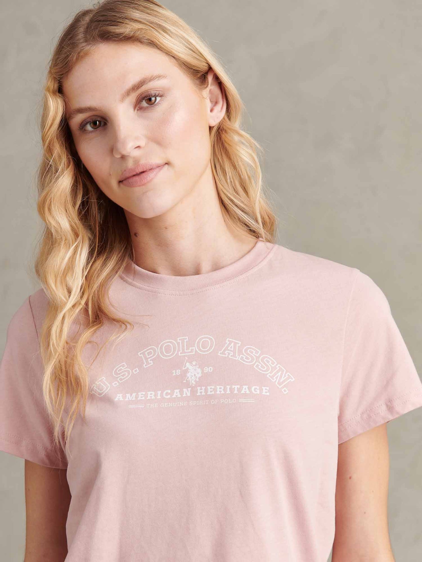 Łukowe graficzne koszulka blada fiolet