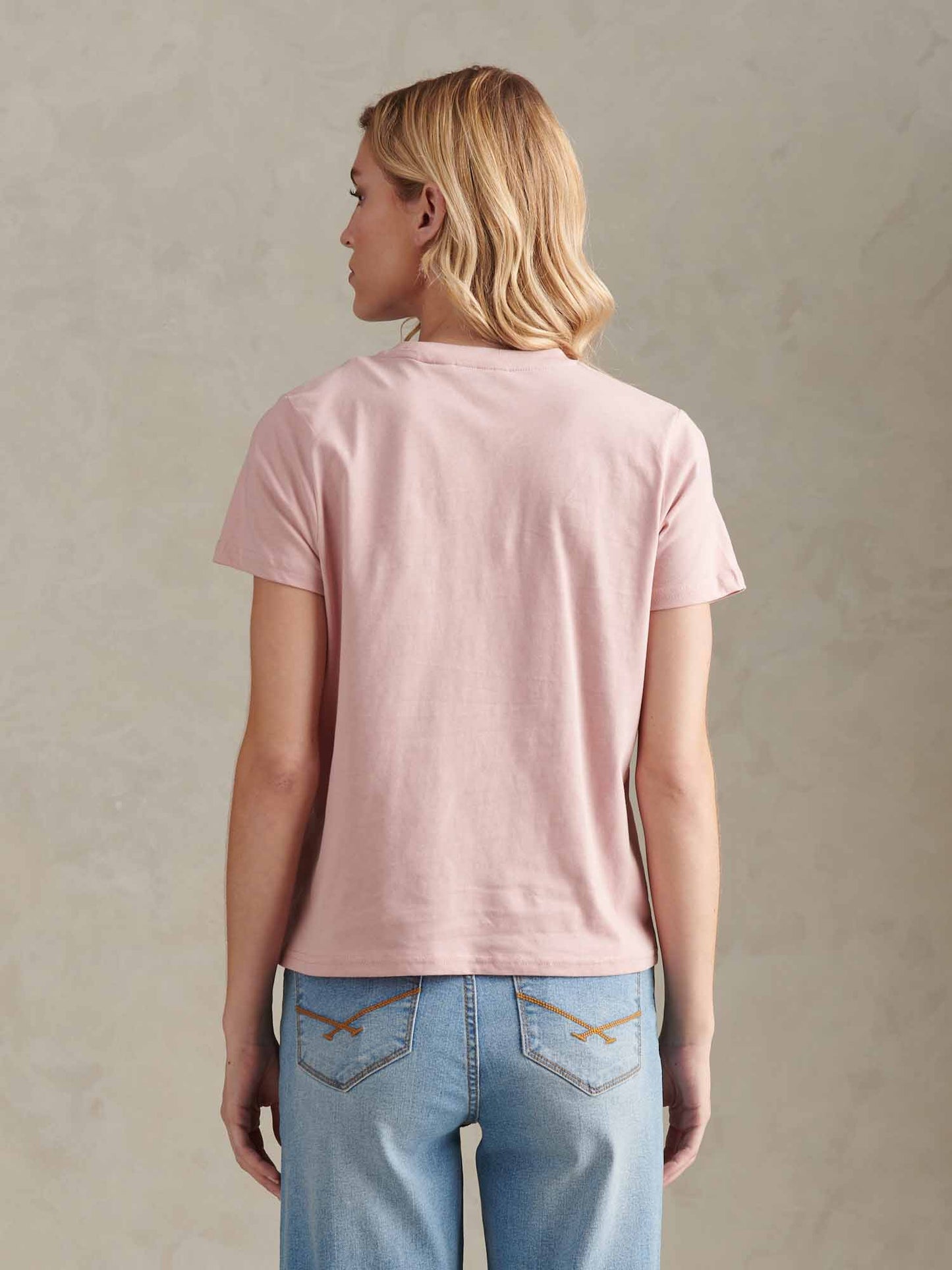 Łukowe graficzne koszulka blada fiolet