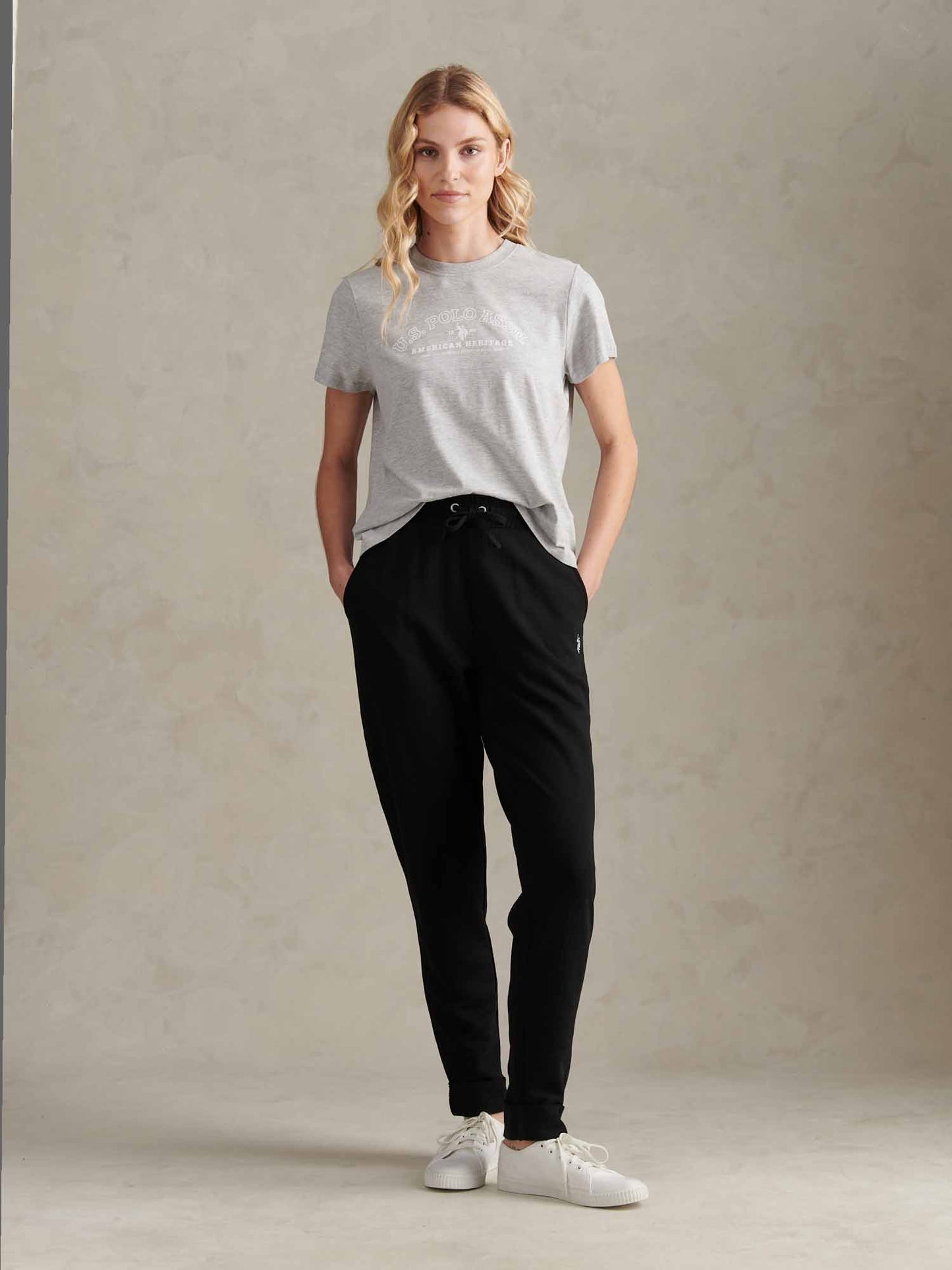 Arc graficzny tee perłowy szary marg