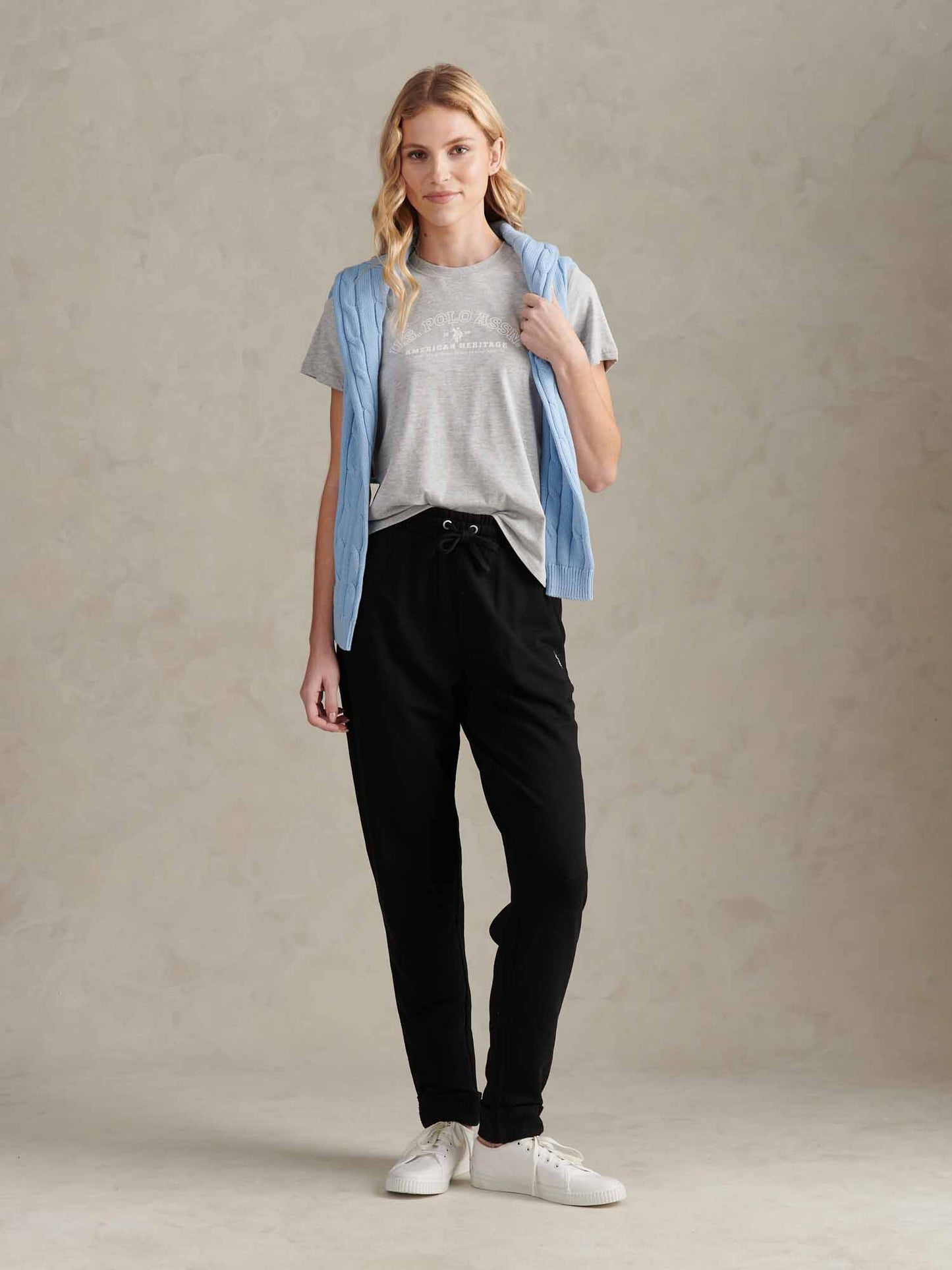 Arc graficzny tee perłowy szary marg