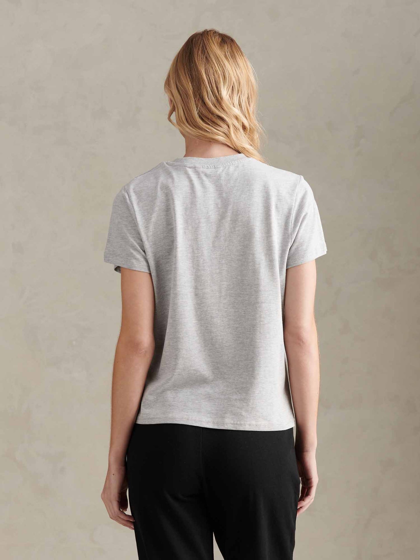 Arc graficzny tee perłowy szary marg