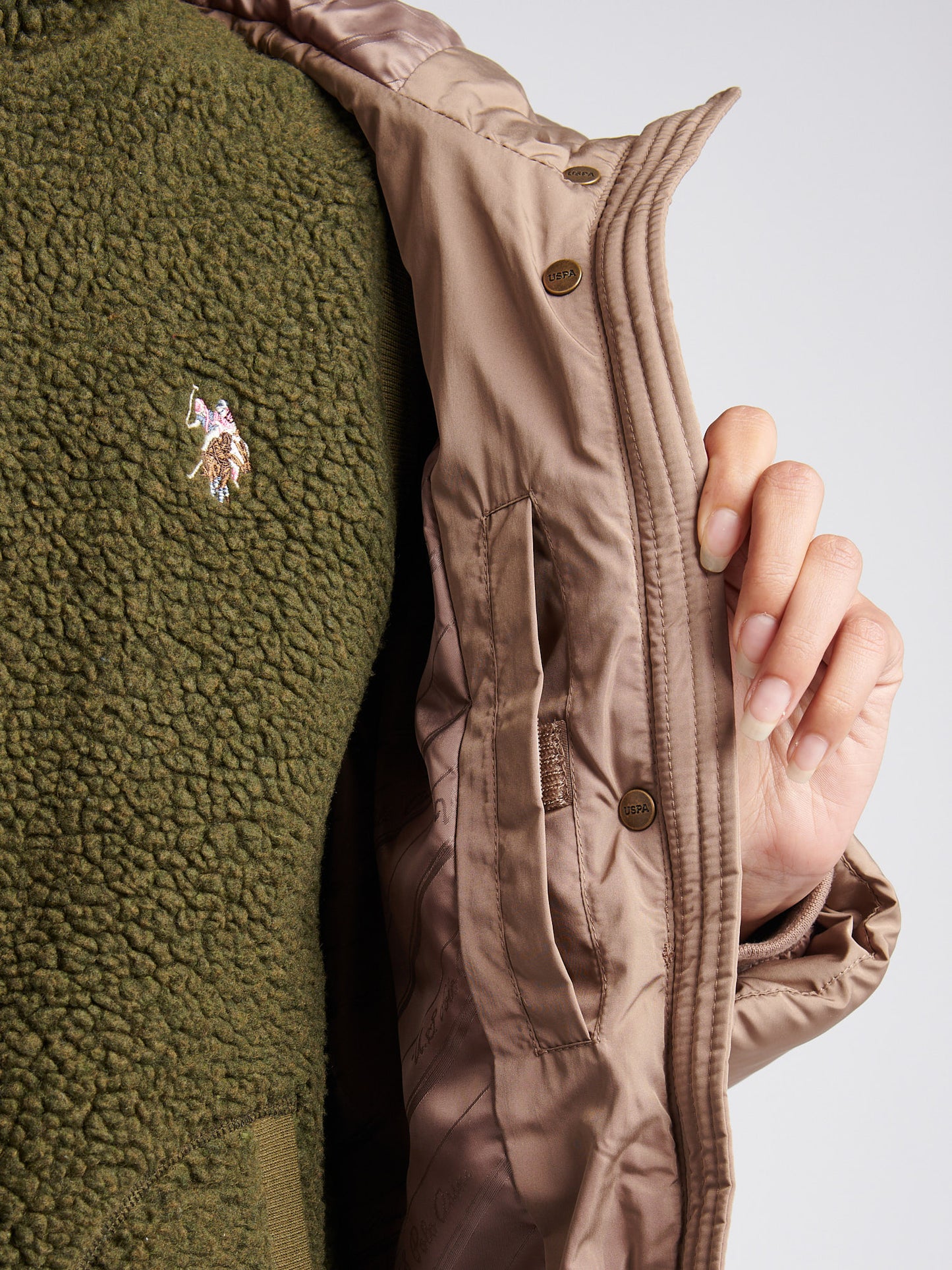 Longline Square Quilt Puffer Płaszcz Bezpłatny
