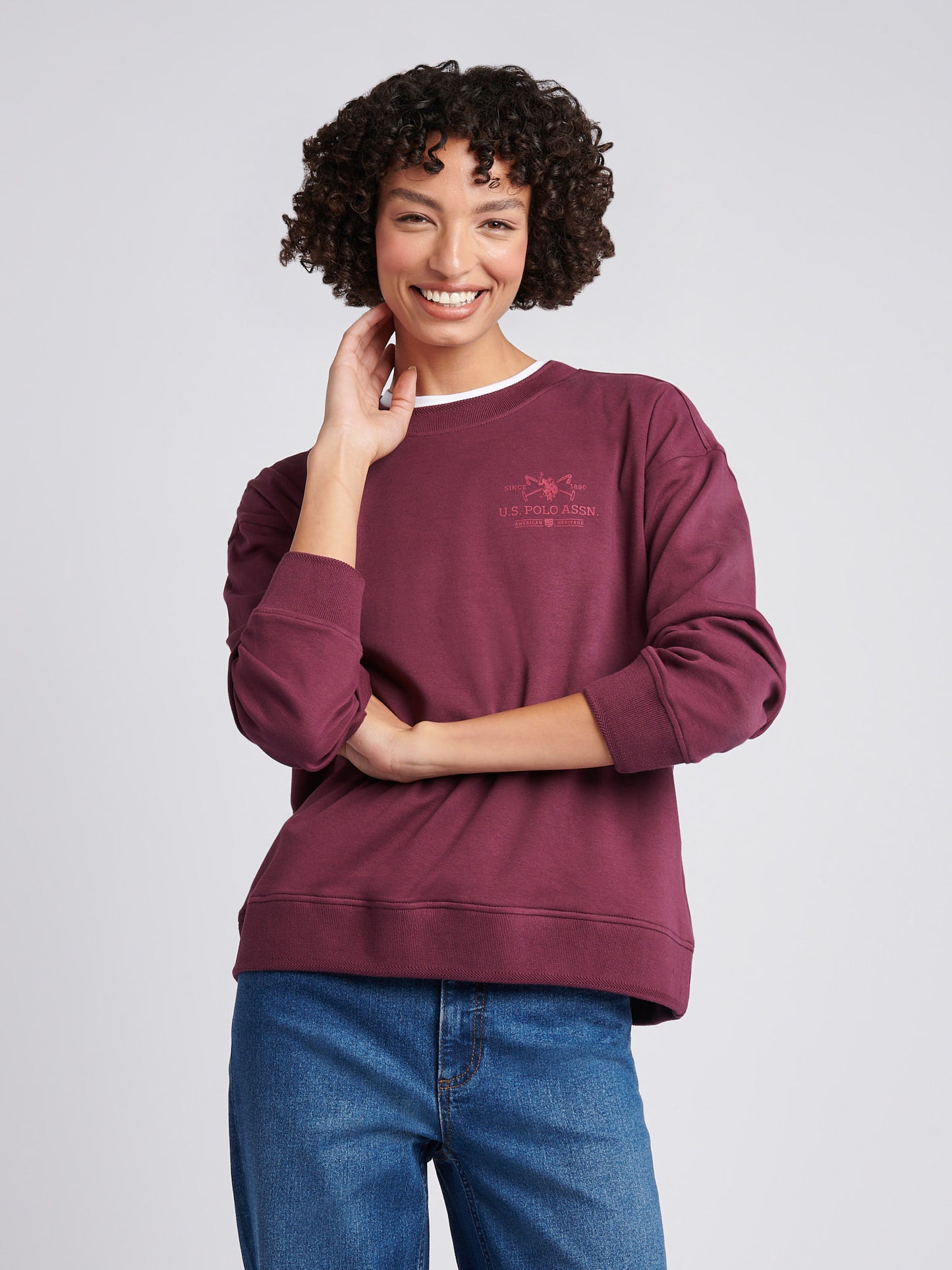 DHM Mallet Graphic Crew Fet Fig