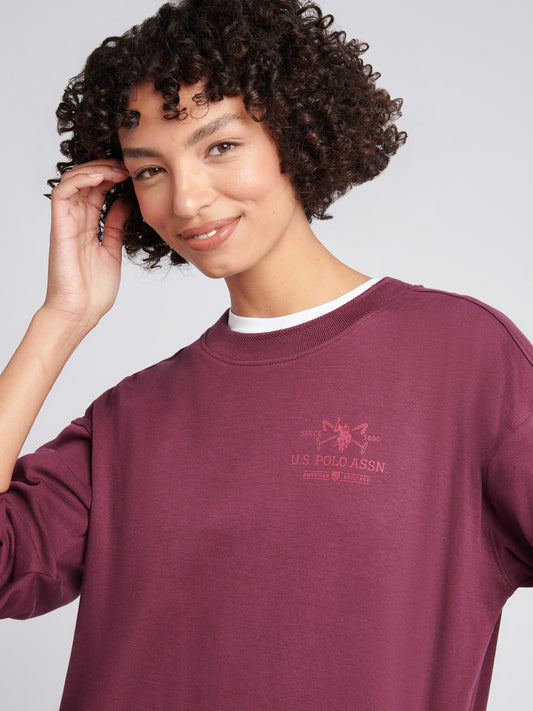 DHM Mallet Graphic Crew Fet Fig