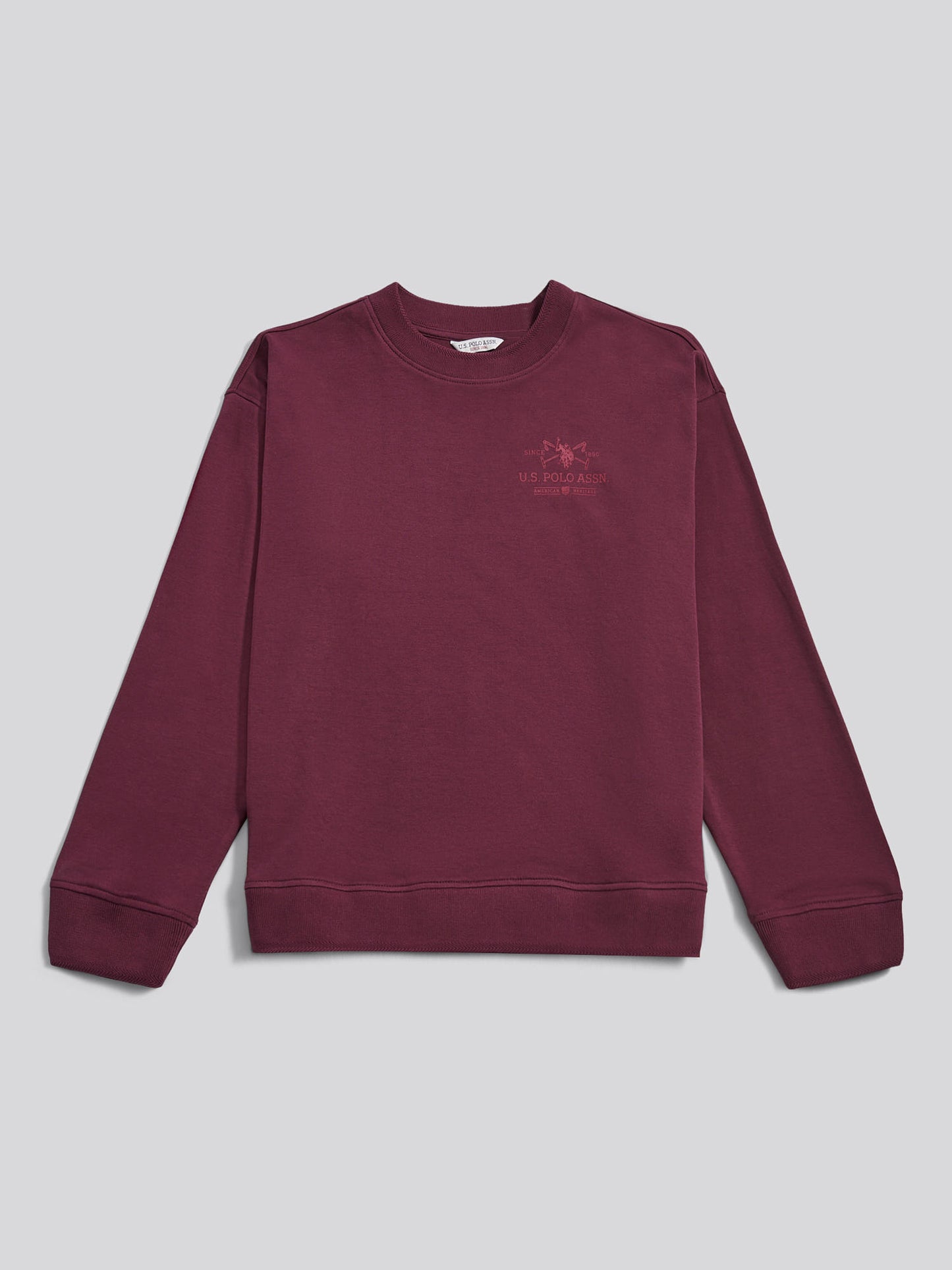 DHM Mallet Graphic Crew Fet Fig