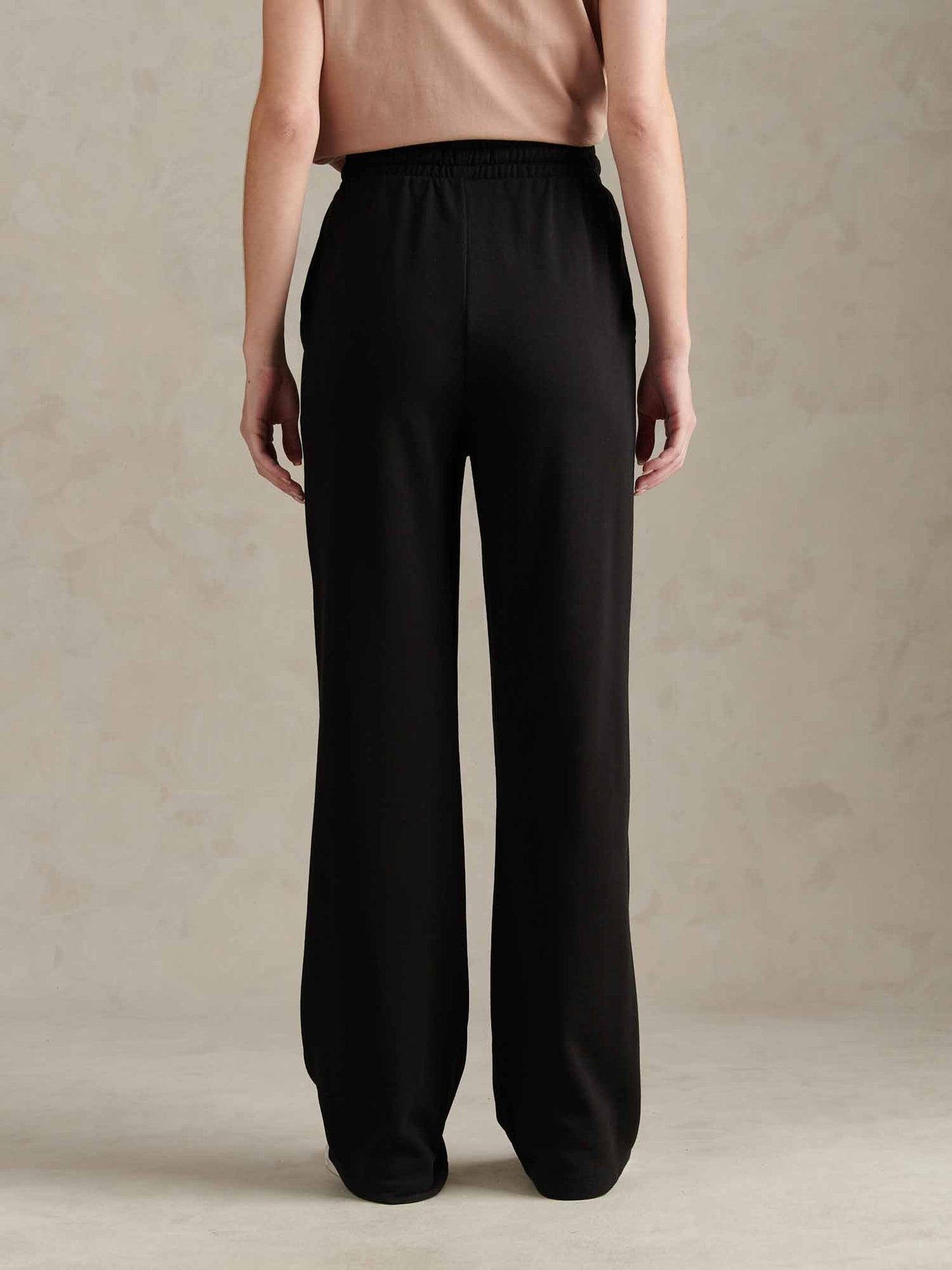 Womens Double Horsemen Wide Leg Jogger in Black / Multicolour DHM