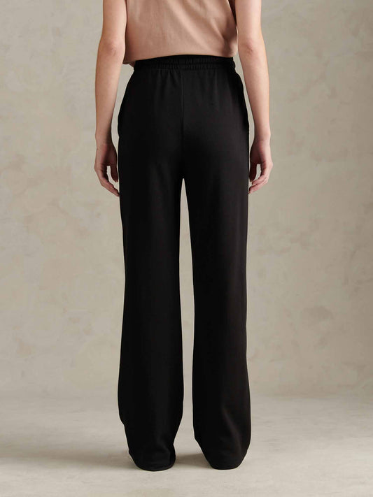 Womens Double Horsemen Wide Leg Jogger in Black / Multicolour DHM