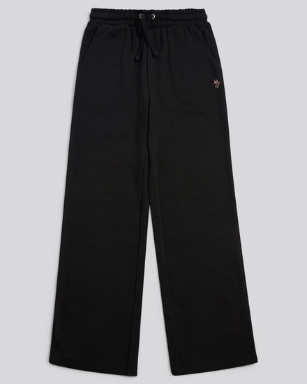 Womens Double Horsemen Wide Leg Jogger in Black / Multicolour DHM